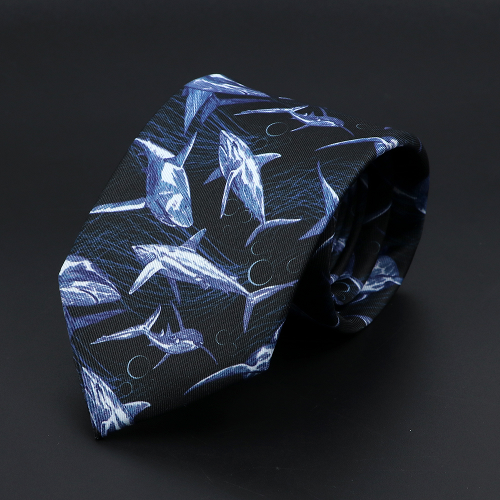 Nieuw heren stropdassen zachte magere stropdas lippen schedel vis hamburger patten print stropdassen voor mannen bruiloft accessoires: Bruin