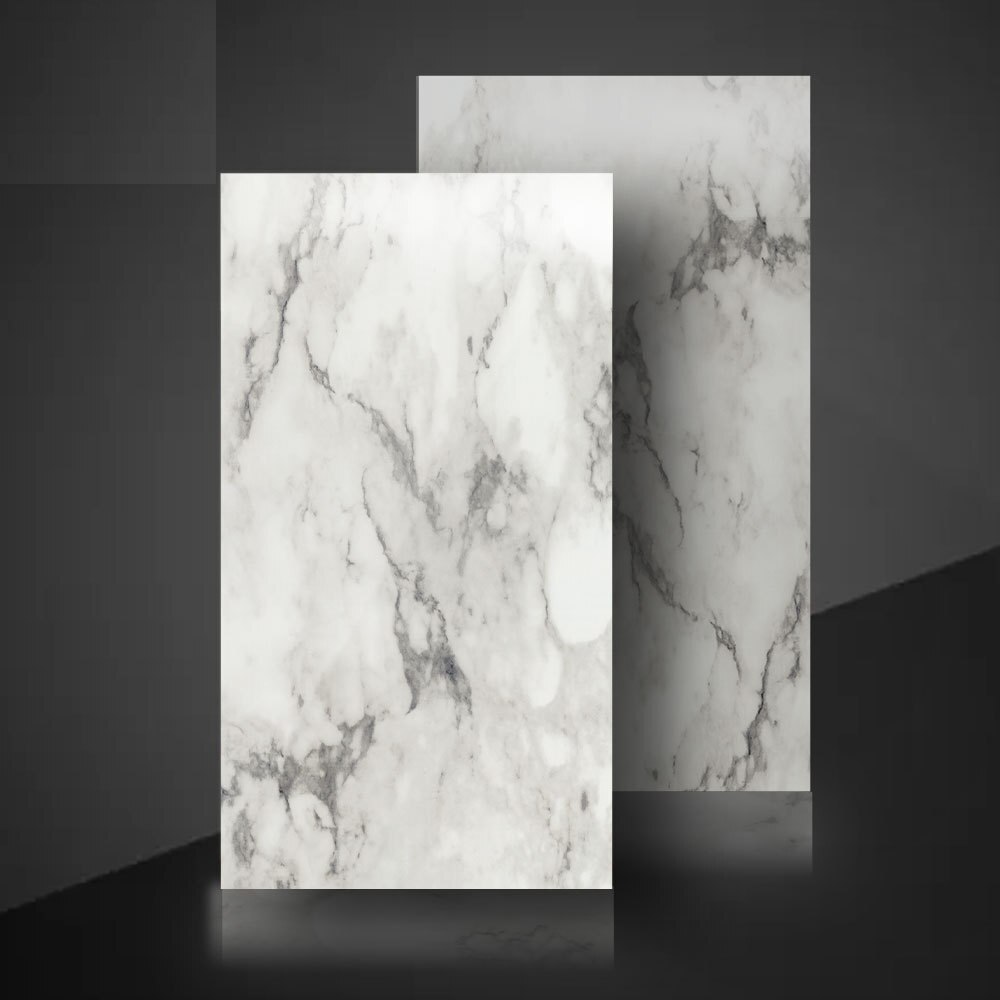 30 x 60cm naturlig marmor effekt krystal pvc film flise klistermærker overfører moderne køkken badeværelse væg klistermærke: C