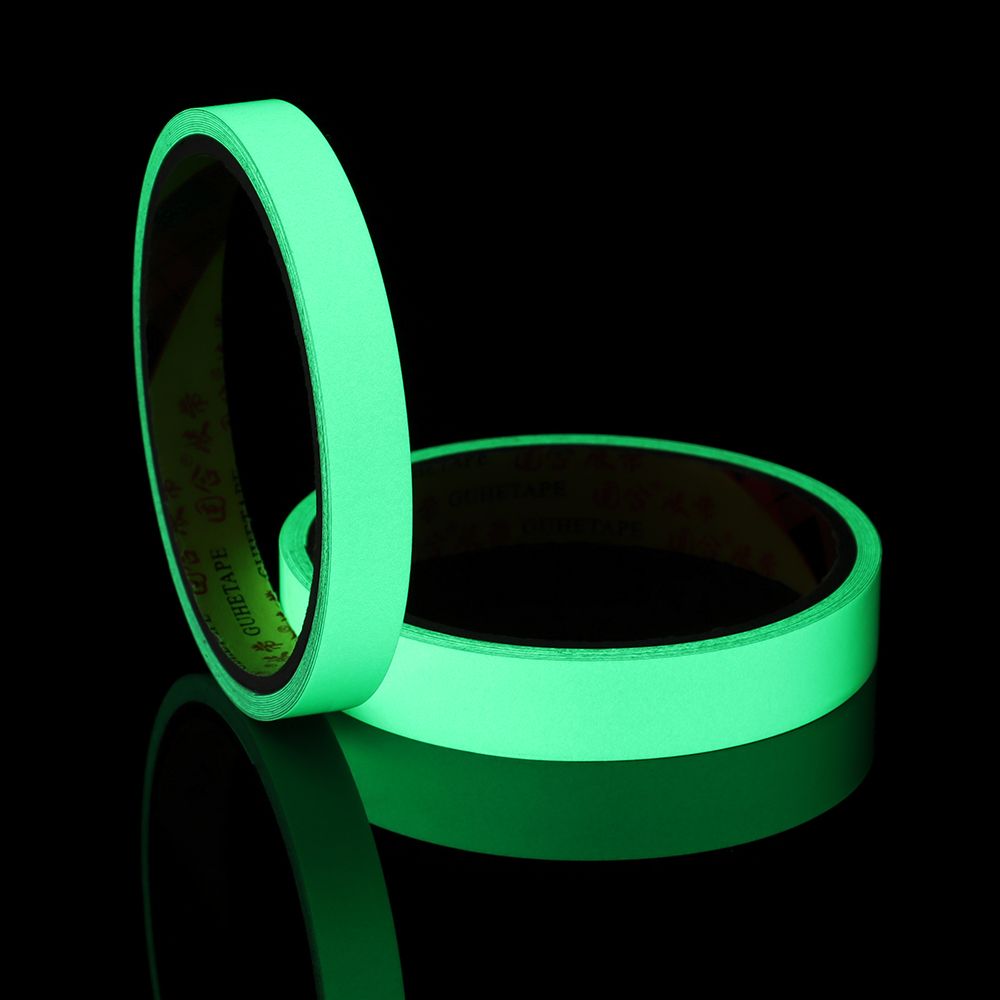 Rollo de cinta adhesiva luminosa para caña de pescar, vendaje protector que brilla en la oscuridad, herramienta de pesca no tóxica, 1cm, 1,2 cm y 1,5 cm