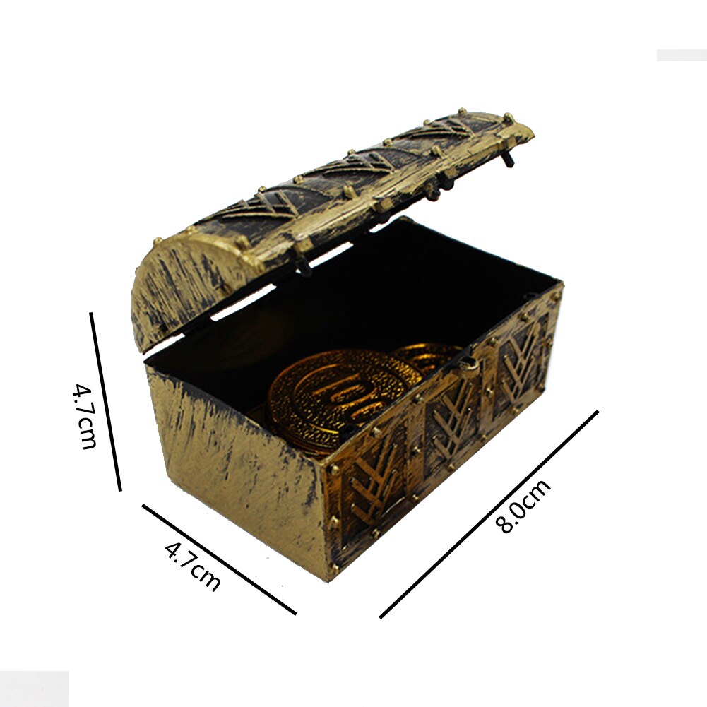 10 stücke Pirate Festival Zubehör Vintage Schmuckstück Party Schatz Brust Schmuck Lagerung Organizer Mini Desktop Kinder