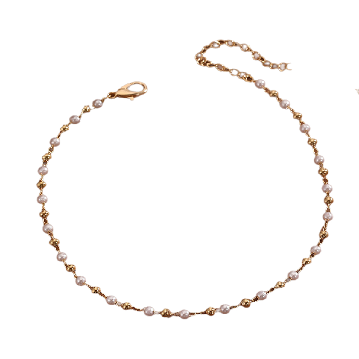 QIAMNI Nachahmung Perle Perlen Kette Fußkettchen für Frauen Mädchen Bein Armbänder Bodychain Sommer Strand Zubehör Hochzeit Schmuck