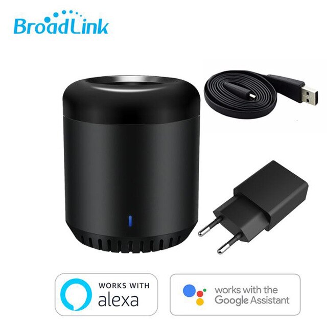 Broadlink rm mini 3 wifi +4g+ ir fjernbetjening med alexa google assistent ifttt smart home tv ac app controller til ios android: Med eu-adapter