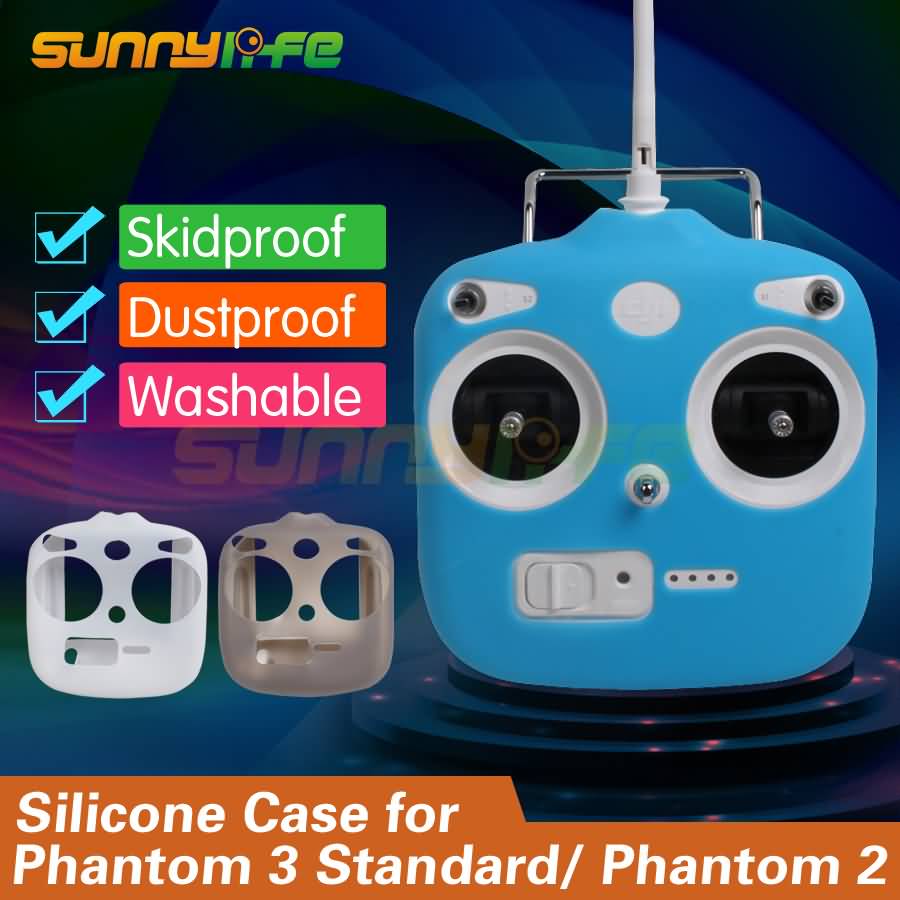 Afstandsbediening Siliconen Beschermhoes Siliconen Sleeve Cover Voor Dji Phantom 3 Standaard En Phantom 2/2 V/ 2V + Drone