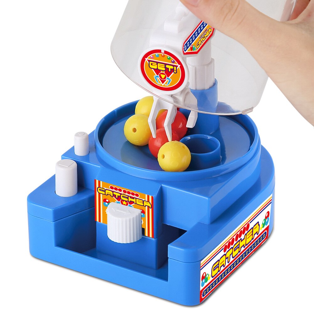 Máquina de garra para niños, juguete portátil para jugar, Mini máquina expendedora de bolas, juguete interactivo de , para niños