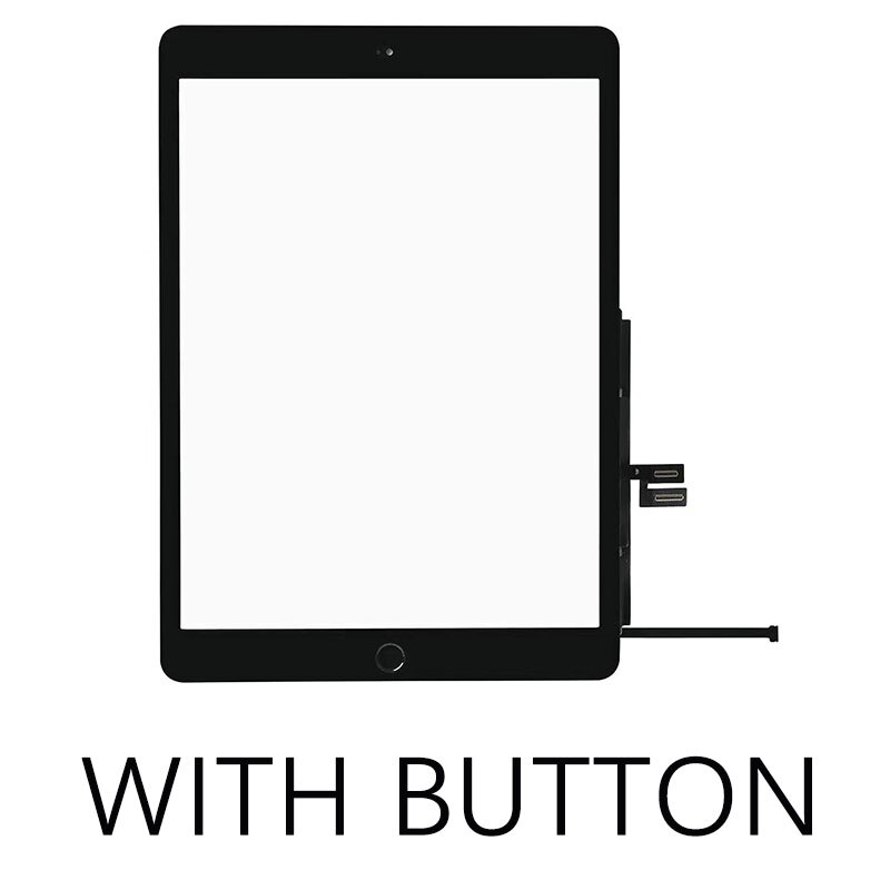 För ipad 7 7th gen 10.2 a2197 a2198 a2200 lcd yttre pekskärm digitaliserare frontglas display byte av pekpanel: Original svart.