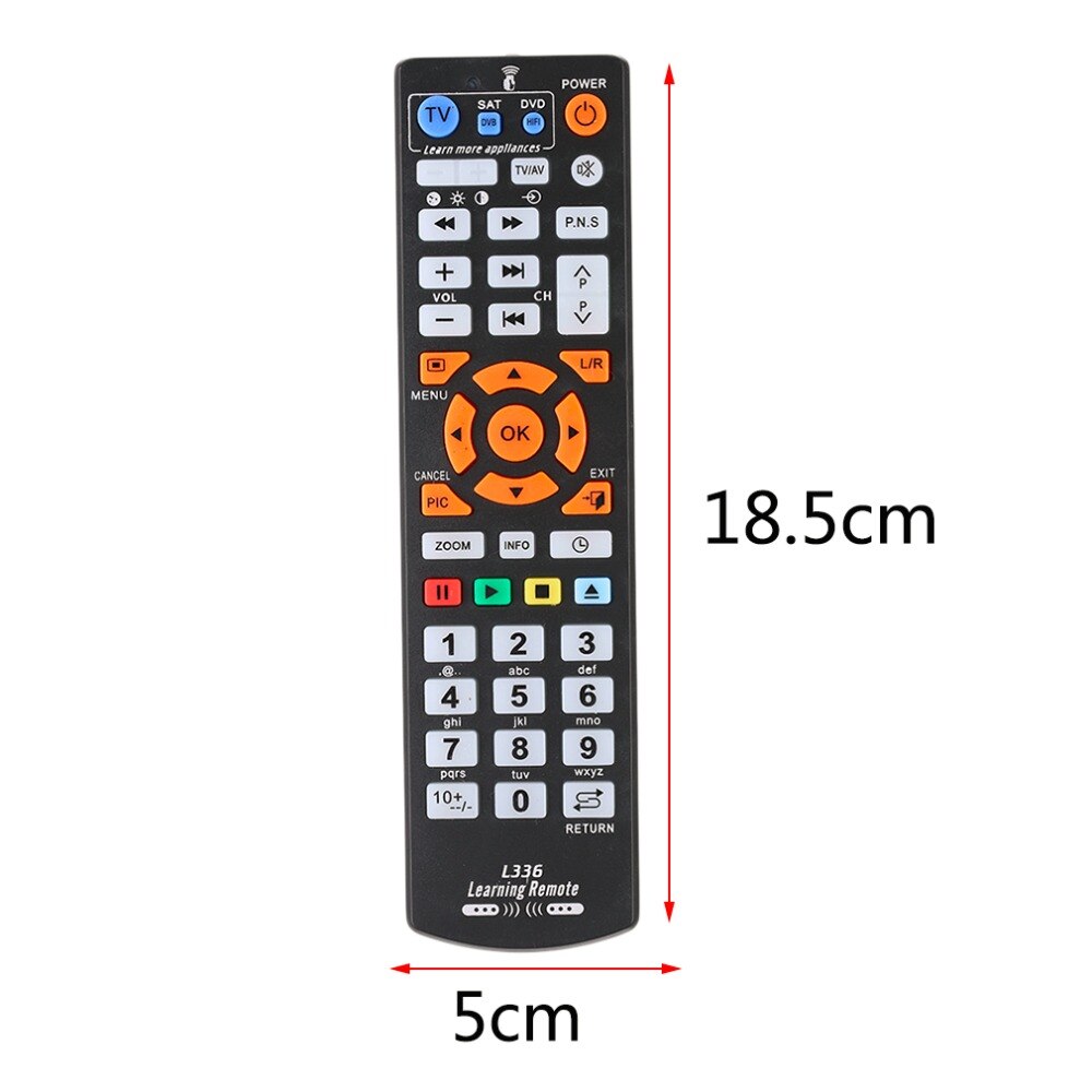 Universal Smart Afstandsbediening Controller Met Leerfunctie Voor TV CBL DVD SAT Voor Chunghop L336