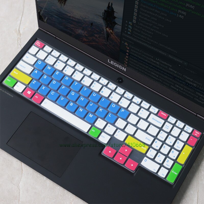 Dla LENOVO LEGION 5 17arh05h 17imh05 17 imh 17arh 17ach6h 17arh05h 17 17.3 cal silikonowa klawiatura laptopa pokrywa skóry Protector: Candy blue