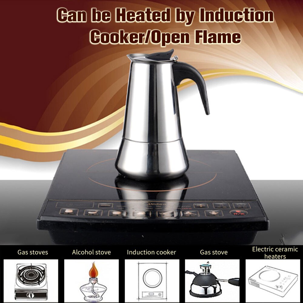 Cafetera de café expreso, cafetera de Moka, cafetera de café expreso, cafetera Latte