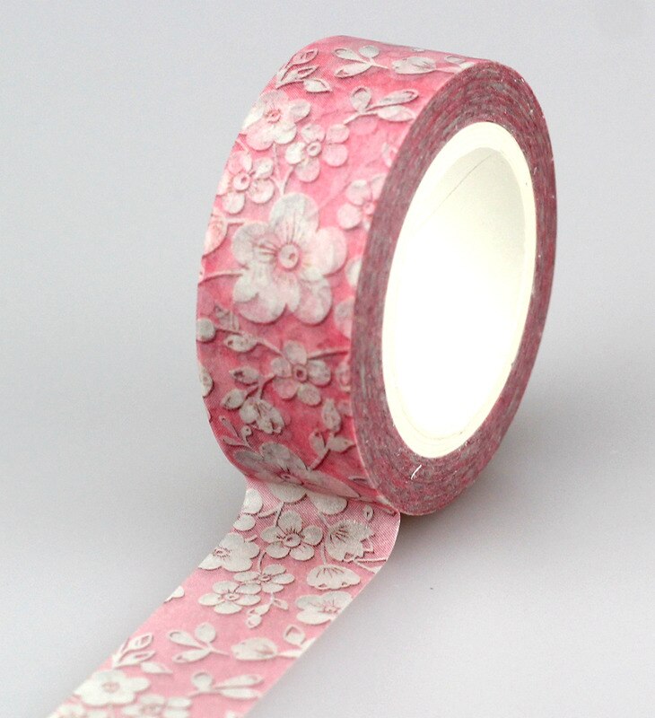 1Pc Flowers set 10m scrapbooking Japanese washi tape adhesive tape,Masking Tape decoration,DIY Sticky Paper Tape Photo Album: 18