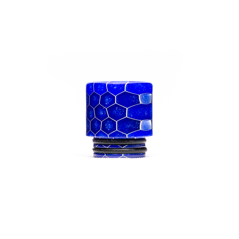 Volcanee Snake Drip Tip 810 Epoxy Resin Mouthpiece for V8 V12 zeus Volcanee Dual Coil RTA Tank eCig Vape Accessories: Blue / 2 pieces