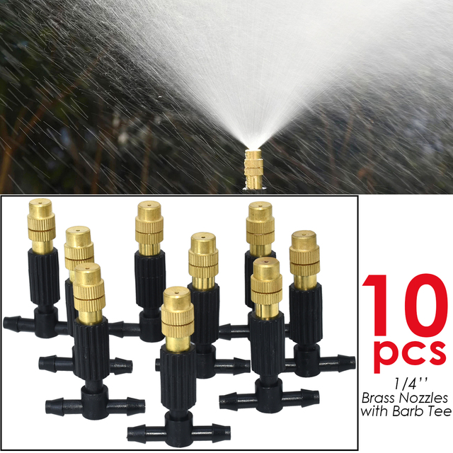 Sprycle 30–50 m Gartenbewässerung, Bewässerungssystem, Tropf-Set, verstellbare Nebeldüsen, automatisches Spray, für den Außenbereich, Hof, Gewächshaus: Dark Grau