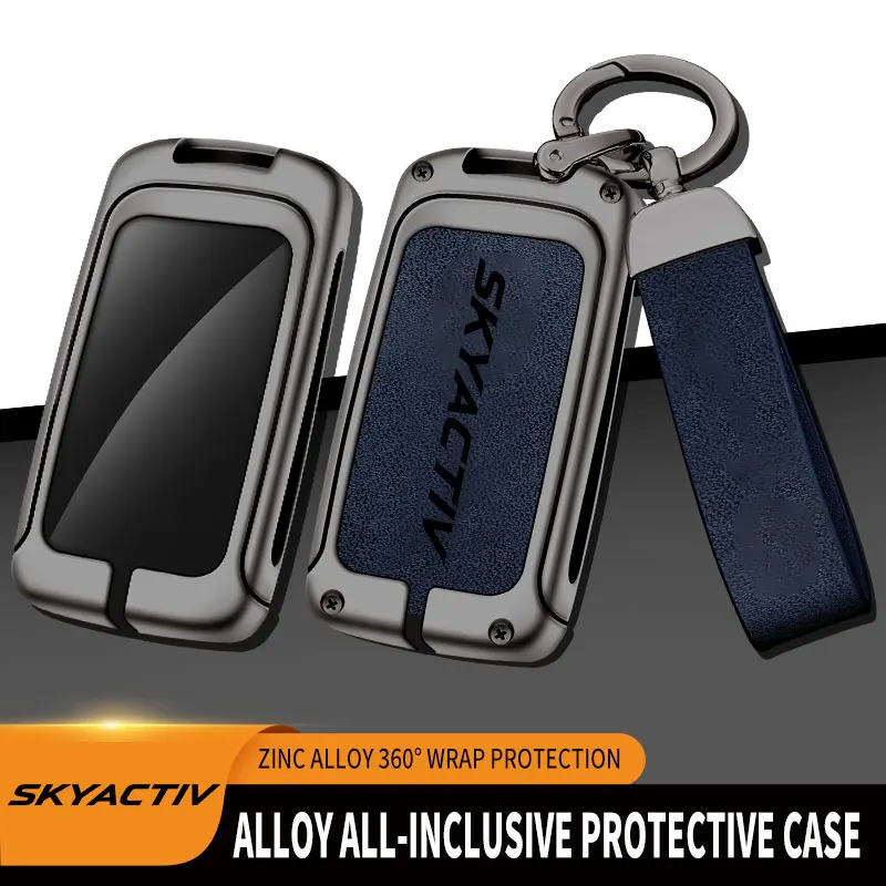 Porte-clé de voiture en alliage de Zinc Skyactiv pour Mazda 3 2 6 CX3 CX5 CX30 CX8 CX9 MX5 SKYACTIV, couvercle de protection pour clé de voiture