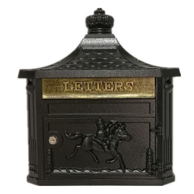 Aluminium Briefkasten Mit Schloss Hause Jahrgang knapp Zeitung Post Kasten Ourdoor Garten Wasserdichte Pastoralen Ländlichen Stil Briefkasten: MB-04-E