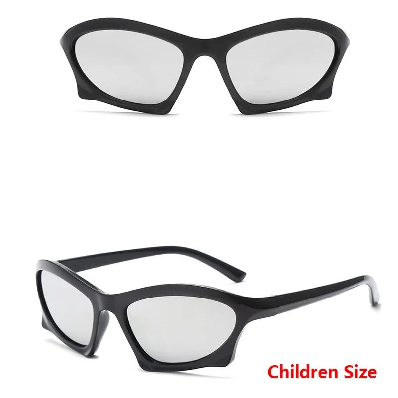 Populaire Vrouwen Mannen Punk Zonnebril Unieke Sport Zonnebril Unisex UV400 Goggle Shades Spiegel Kleurrijke Y2k Brillen Gafas De Sol