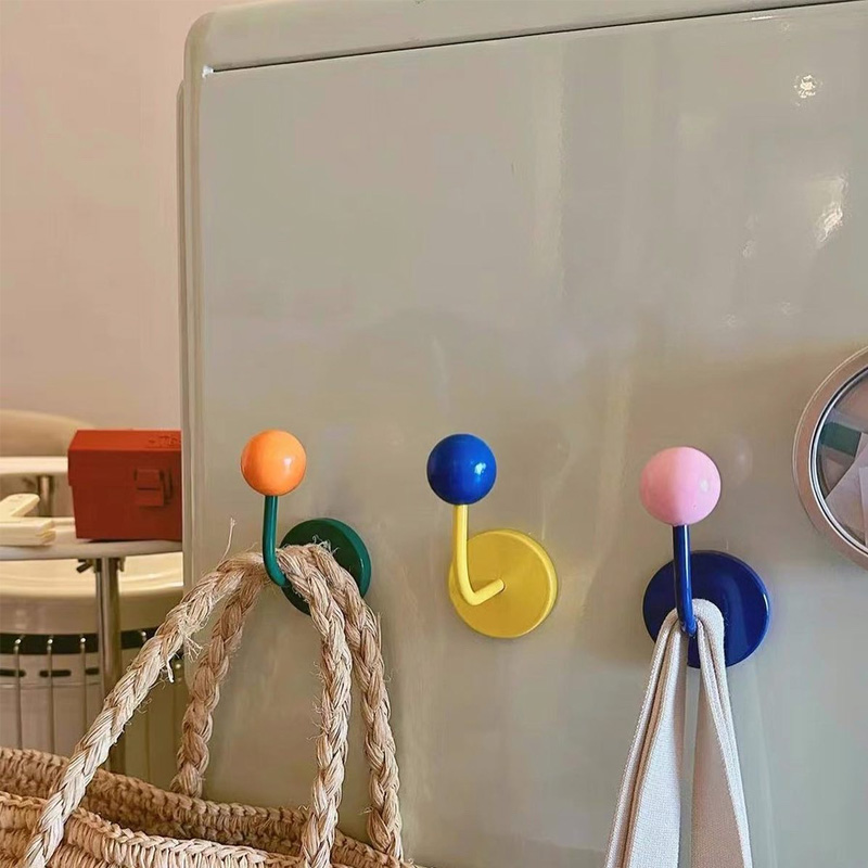 Kühlschrank stärker Magnet haken Nein-schlagen spurlose Dekoration Tür leistungs starke Magnet KleiderbüGel für Schlüssel Mantel Tasche Handtuch Halfter