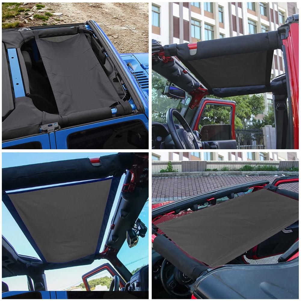 Couverture de toit de voiture Auto haut parasol toit lucarne stores protecteur parasol pour Jeep Wrangler 1987 Protection Automobile