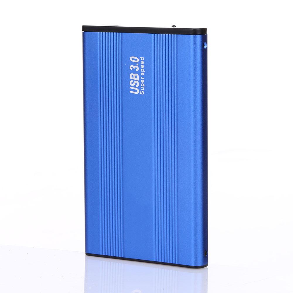 2.5inch USB 3.0 SATA III External Hard Drive HDD Hard Drive Enclosure Case HD Enclosure Super Speed For Windows Mac OS Blue