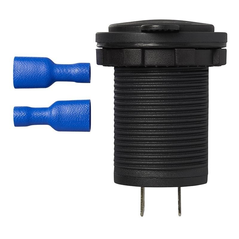 Plug Usb Dubbele Verborgen 2x2100mA 12V/24V In Blister
