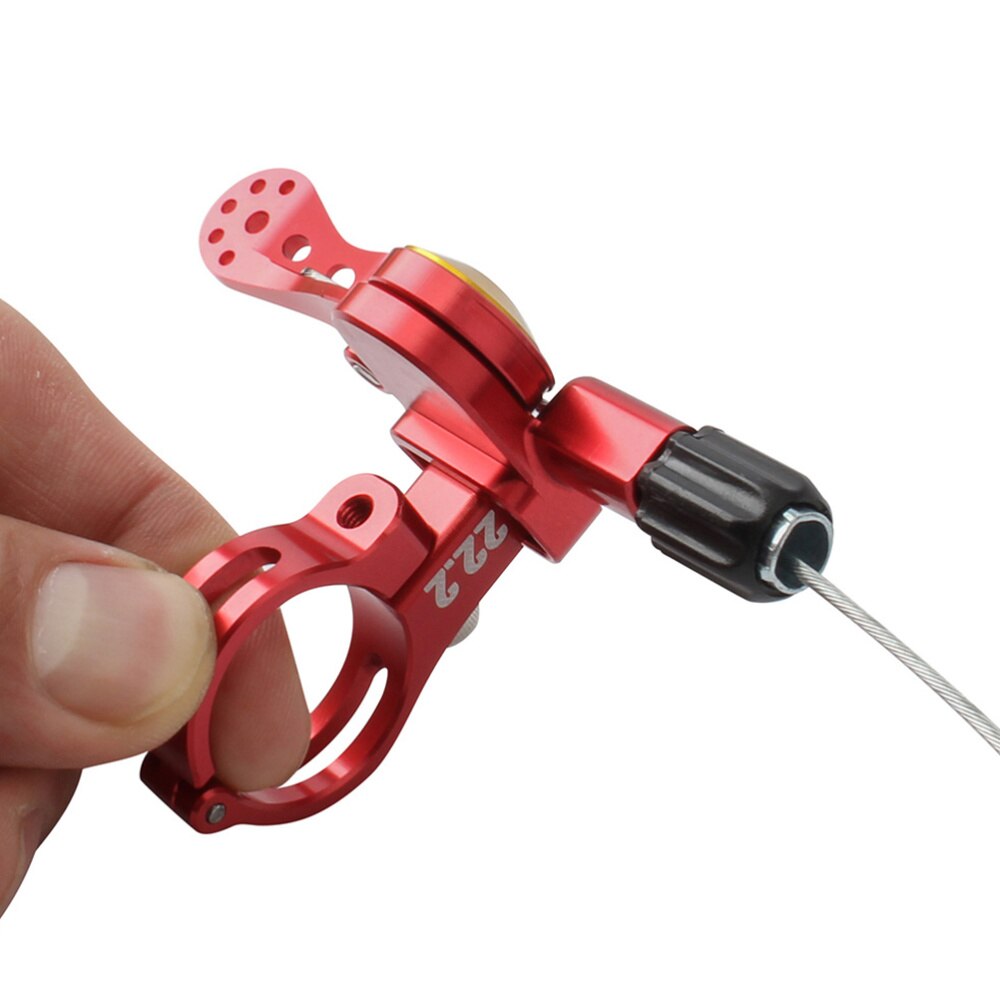 MTB Road Dropper Post Lever Seatpost Dropper Bike Adjust Seat Post Mechanical Lever Universal Shifter Style 24mm Black