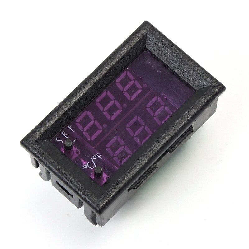 Dc 12V Micro- Computer Electronic Thermostat Temperature Controller Switch Adjustable Digital Led Display ligent