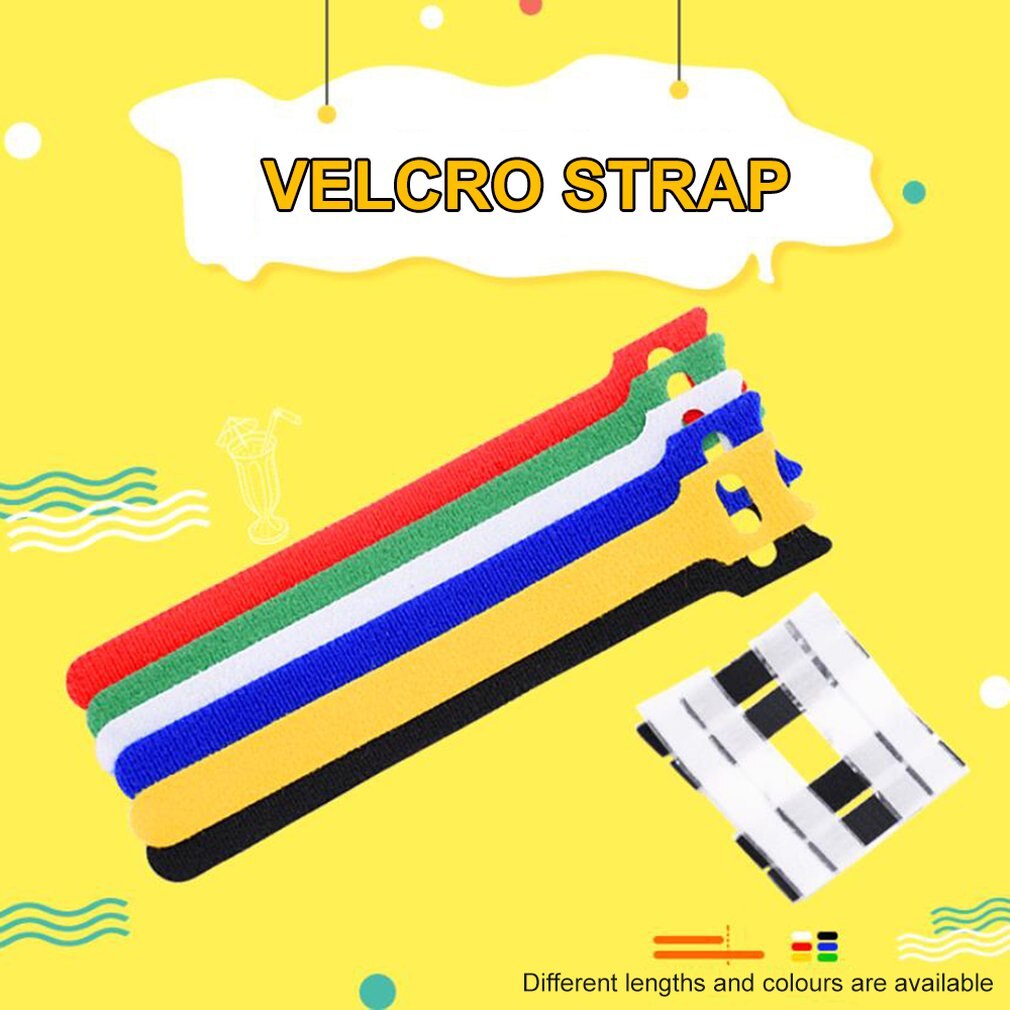 Cable Ties Computer Data Cable Strap Network Nylon Cable Tie Hook and Loop Cable Tie