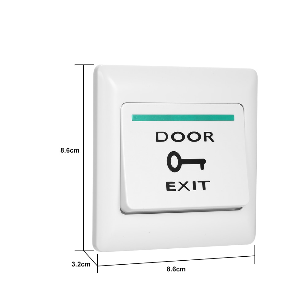 Door Exit Button Release Push Switch for Electronic Door Lock NO COM Lock Sensor Access Control System Emergency Alarm