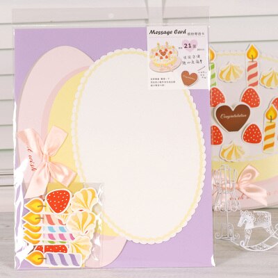 3D mini greeting cards background wall diy 16 kids birthday message cards: MINI 1510 II 08