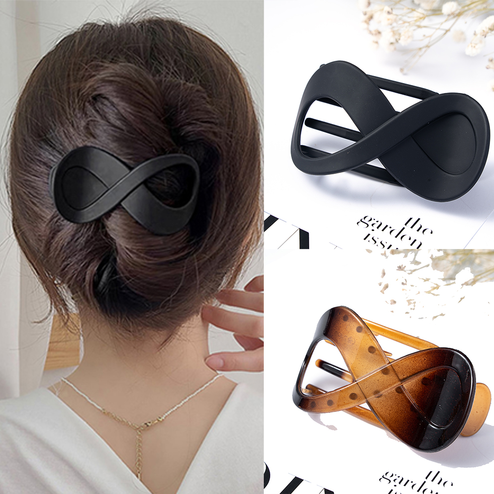 Pince à cheveux en plastique sans couture, griffe en bec de canard, grande pince à cheveux pour femmes et filles, épingles à cheveux simples, outils de coiffure, accessoires pour cheveux