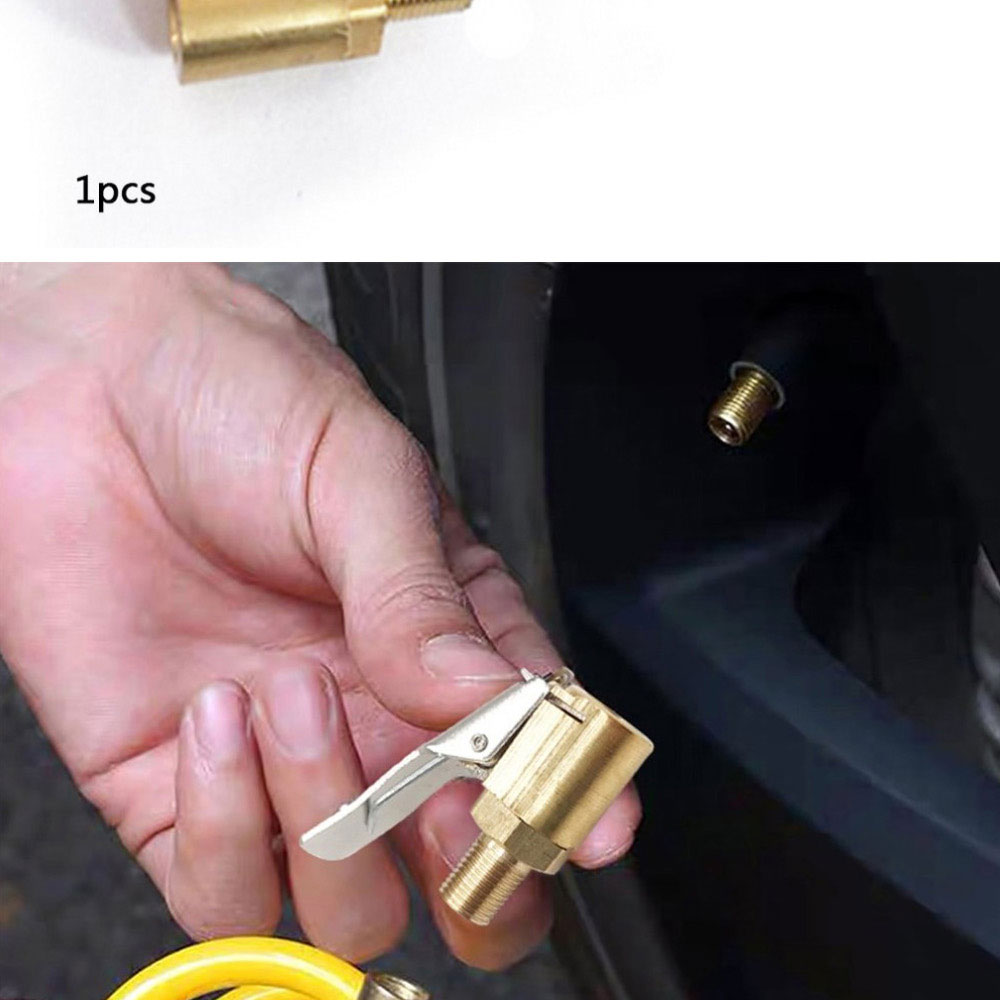 Tire Valve Air Chuck Autoband Quick Release Adapter Connector Messing Clip-On