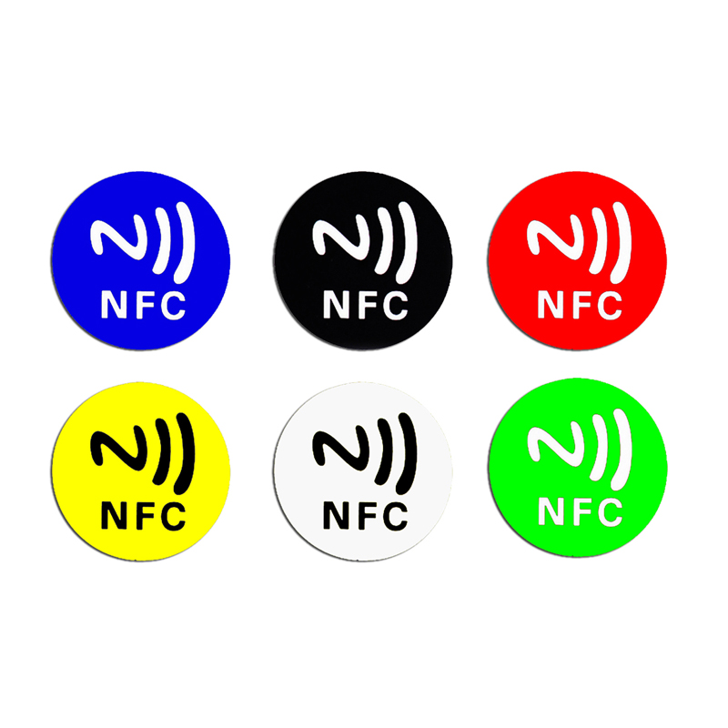 6pcs/lot NFC Tags Stickers NFC213 Label Rfid Tag Card Adhesive Key Tags llaveros llavero Token Patrol