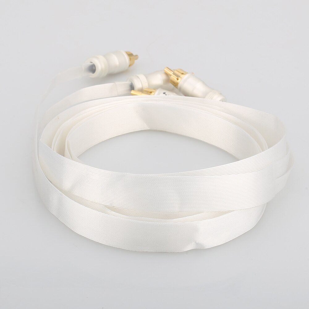 Hifi Nordost Verzilverd Kabel Blauw Wit Heven King Snake Vergulde Rca Interconnect Kabel