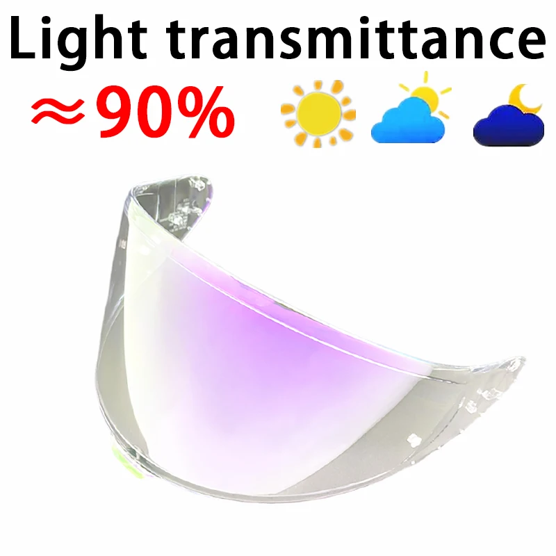 For SHOEI RF1400 NXR2 CWR-F2 CWR-F2R Z8 X15 X-Fifteen X-SPR Pro Helmet Visor Lens Shield Sunscreen Windshield Uv Protection Moto: SKY BLUE