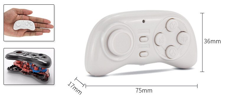 Mini Portable Bluetooth 3.0 Gamepad Gaming Controller For Android Smartphone PC Remote Selfie Assistant Functional Gamepad