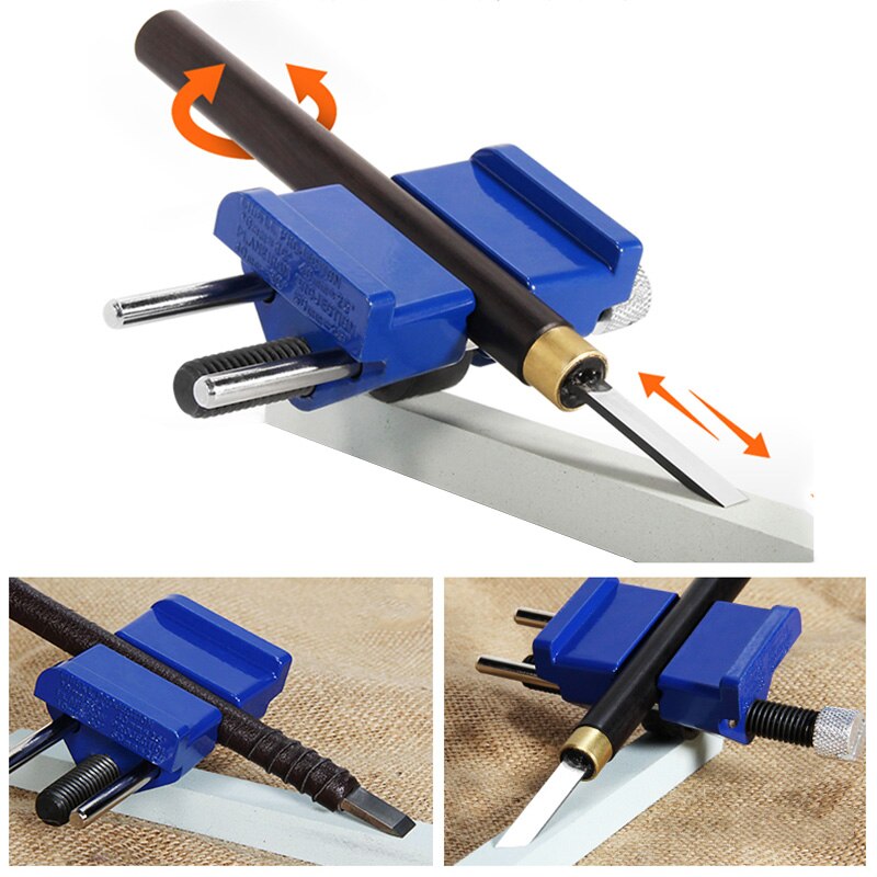 Stainless Steel chisel sharpener Side Clamping Fixed Honing Guide for Wood Chisel Planer Flat Chisel Sharpening