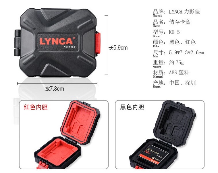 Memory Card Case Box Storage Holder SD Micro SD TF Micro SD CF XQD cards Hard Bag Waterproof 3SD+2TF+2CF+2XQD