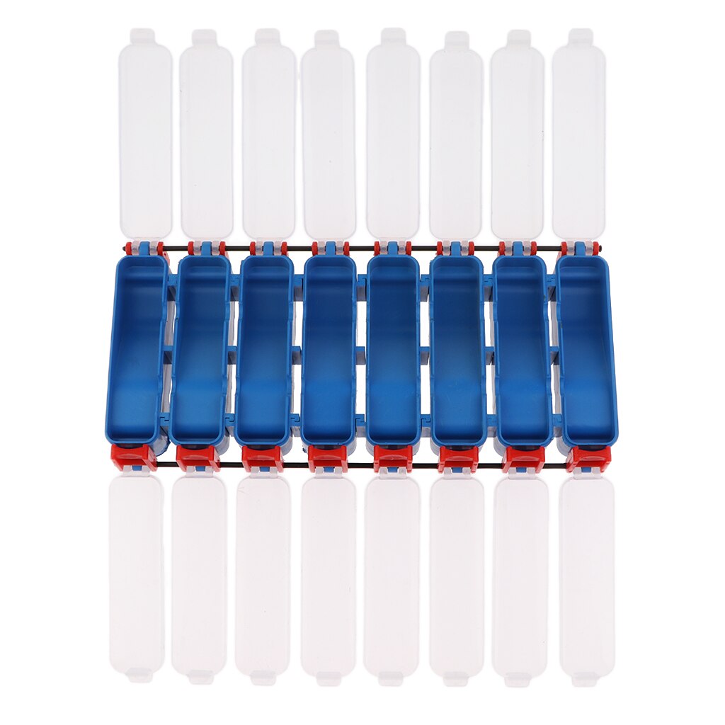 Double Sided Fishing Tackle Gear Case Fishing Organizing Box with Separate Compartments Waterproof