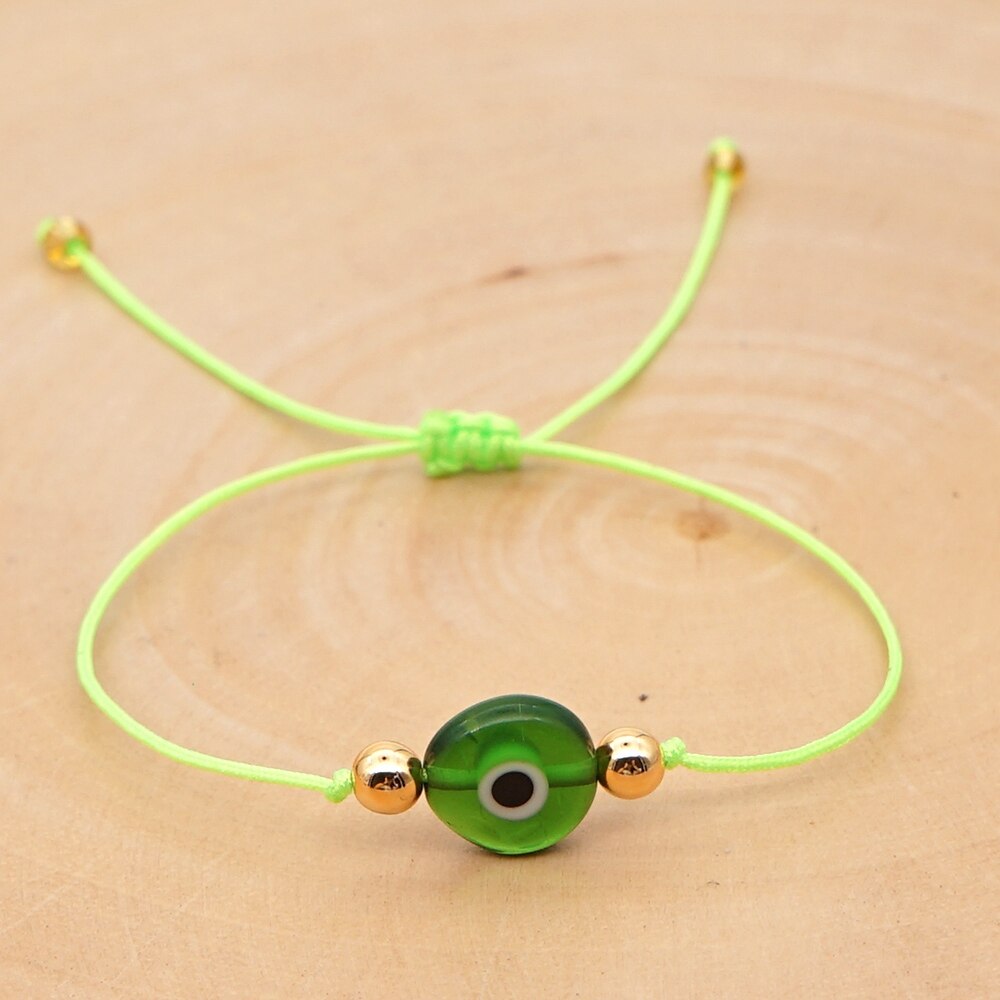 Go2Boho Turkish Evil Eye Bracelet For Women Simple String Bracelets Rope Jewelry Pulsera Mujer Moda Handmade: WX20072302D