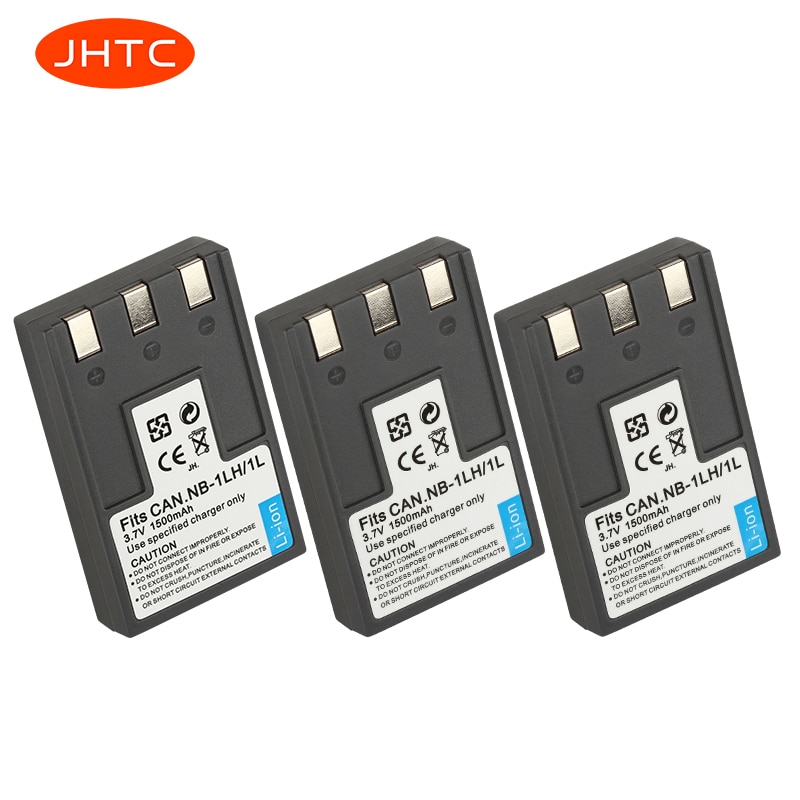 JHTC-batería NB-1L NB1LH para Canon S110 Digital ELPH,S200, S230,S300, Shot S330,Powe NB1L, 1500mAh, NB-1LH