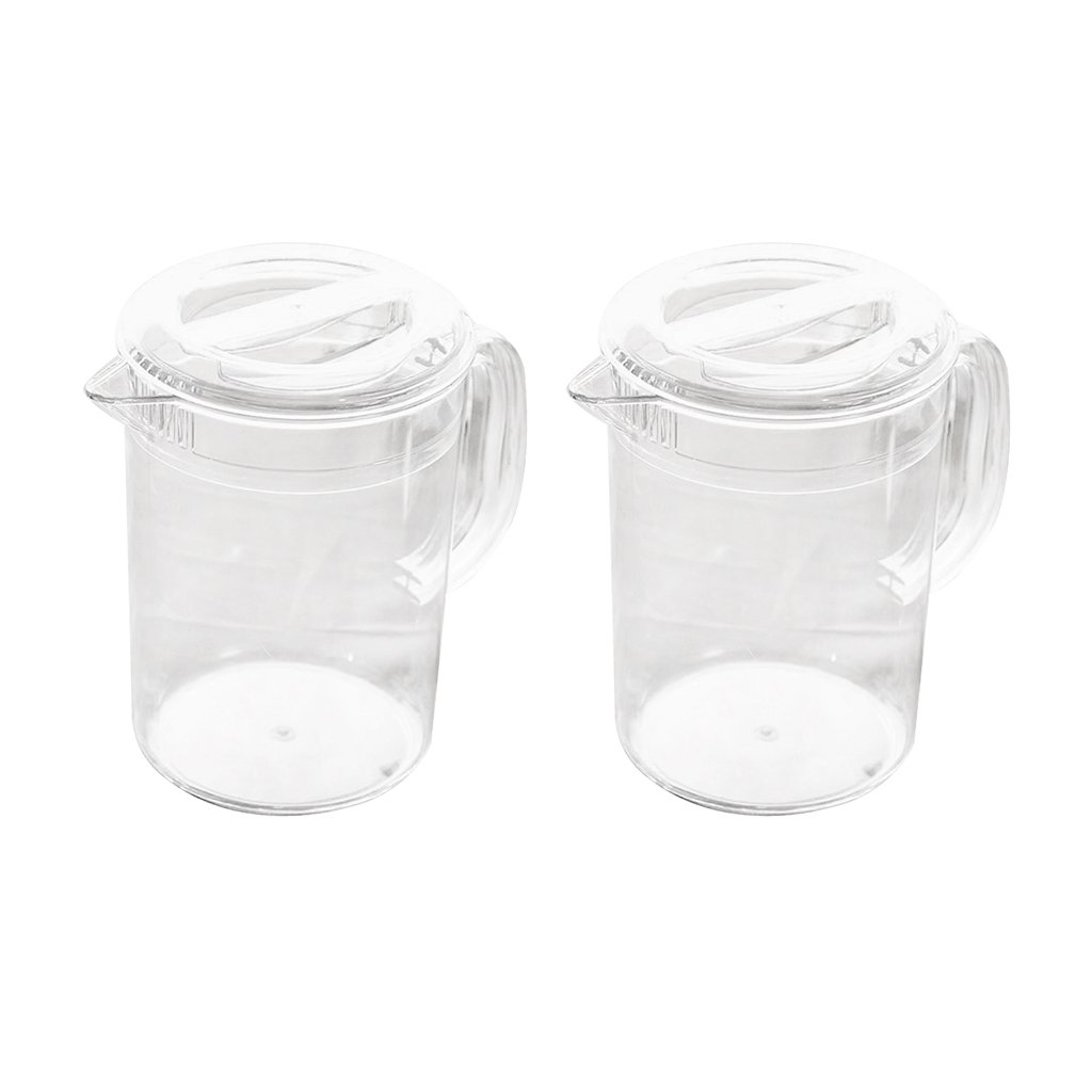 2x plastkande drikkevarebeholder kedelkaraffel med låg til vand te mælk