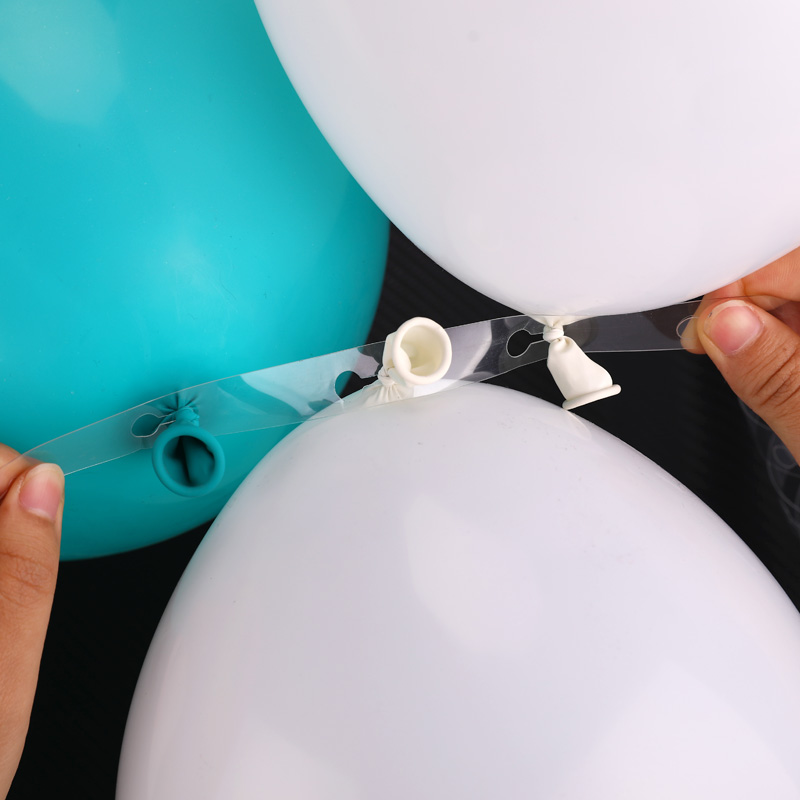 Balloner tilbehør 5m ballon kæde ballon klip lim punkt bånd blomme klip bryllup fest fødselsdag baggrund indretning tilbehør