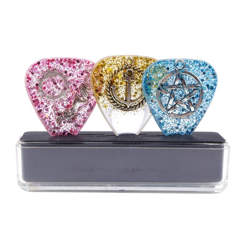 M5TC – collier de médiator de guitare, hommes et femmes, guitariste de musiciens pour mari et petit ami, en résine, pendentif de guitare, de bijoux