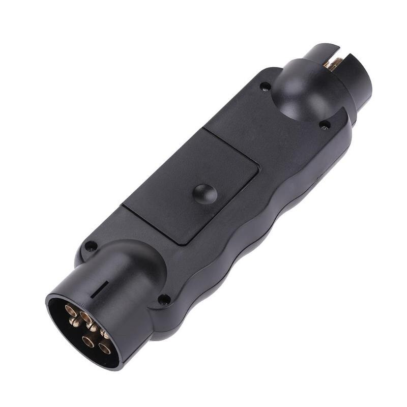 12V Black 7-pin Trailer Tow Light Cable Circuit Plug Socket Connector Tester Signal Test Diagnostic-tool