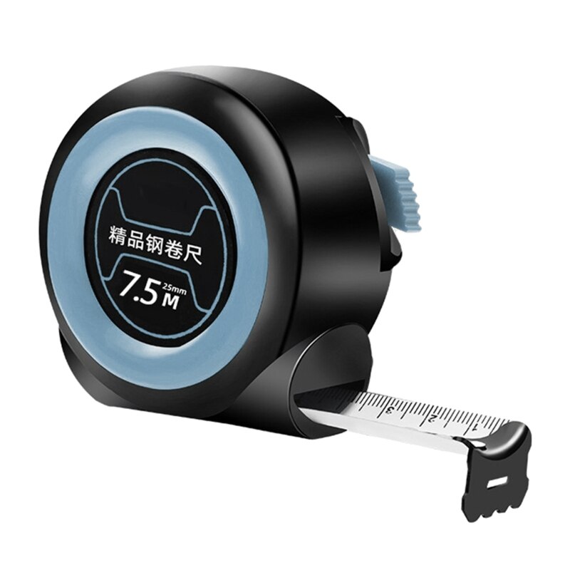 Y51B Retractable Steel Tape Measure Woodworking Auto Lock Distance Measuring Ruler: 7.5mx25mm