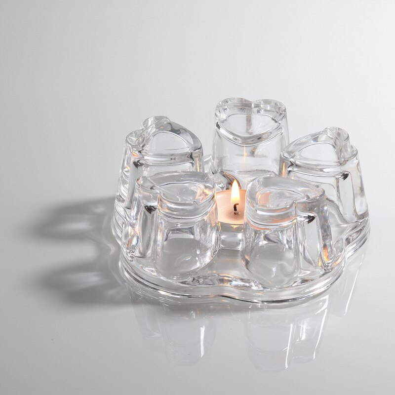 Vela de té de agua con Base de calentamiento, tetera de vidrio transparente resistente al calor, Base de aislamiento, soporte de vela, accesorios de té ZM812