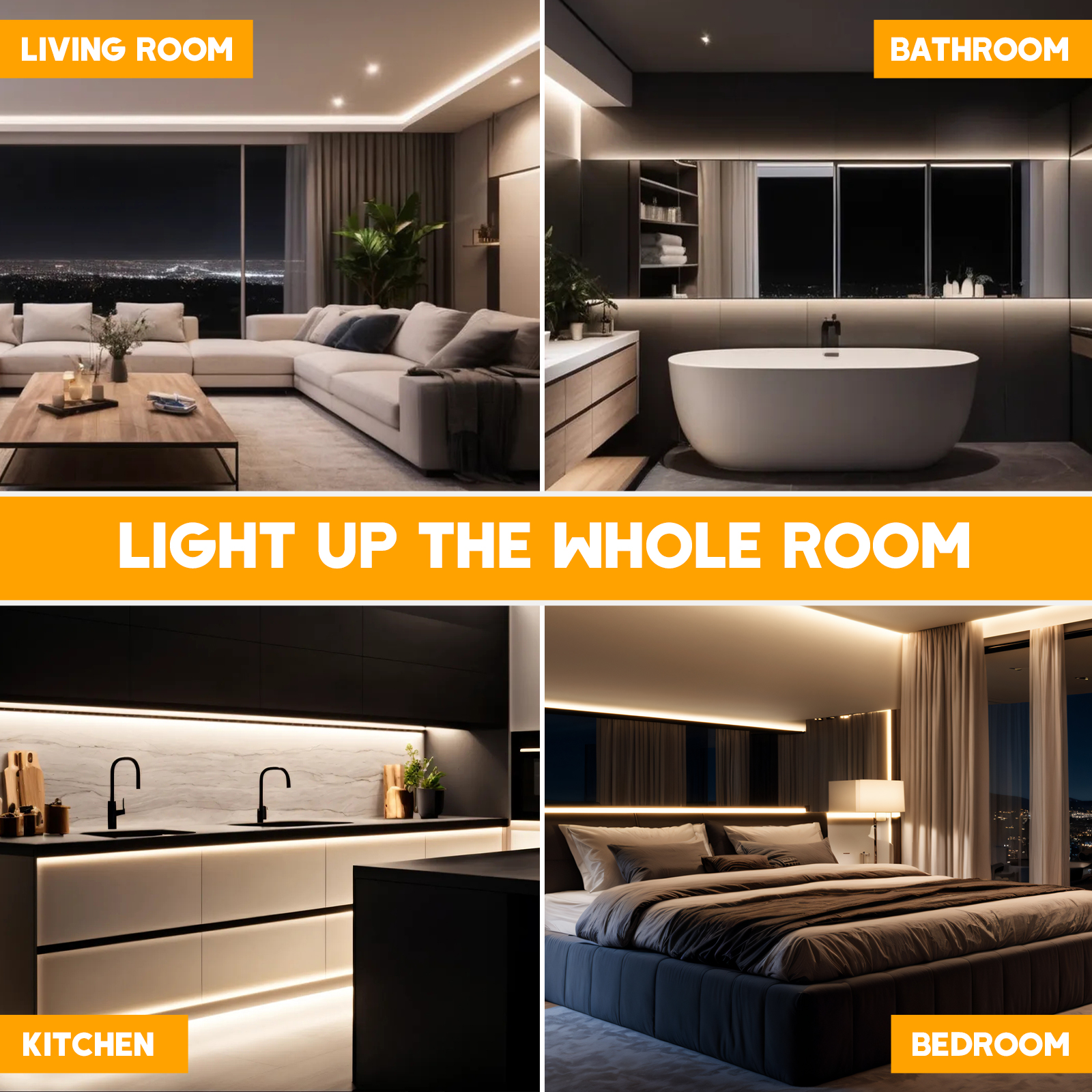 Ultra Bright COB LED Strip 24V 1600LEDs/m High Density Flexible Dimmable LED Light 30mm PCB Width COB Strip 3000K 4000K 6000K