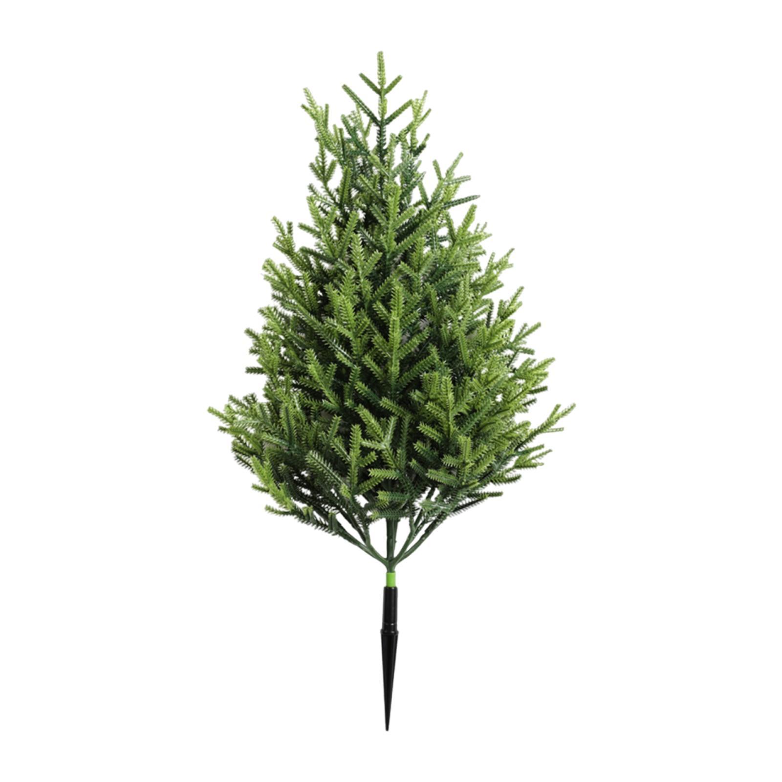 Artificial Tree with Ground Stake Realistic Bushes Plants Artificial Greenery Shrubs for Outdoor Yard Front Porch Xmas Decors
