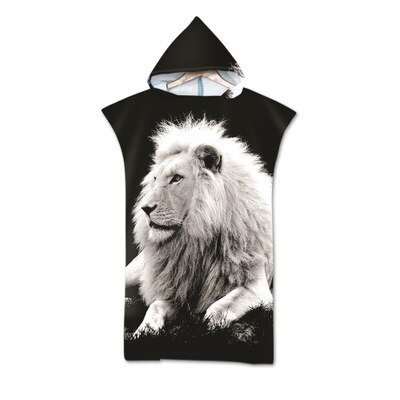 Sleepwish 3D Lion Hooded Beach Towel - Galaxy Print Kids & Adult Hooded Towel For Pool & Beach - View #9