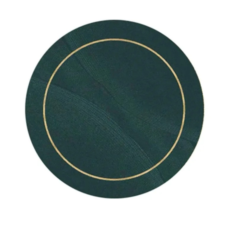 Verde redondo tapete sujo-resistente sala de estar círculo tapete antiderrapante quarto banheiro capachos casa corredor área decoração tapetes: 150X220cm / Branco