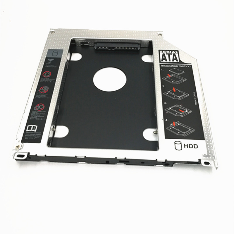 Caddy-Almacenamiento de memoria expansible para Apple Macbook Pro, disco duro de 2 ° HDD, módulo Caddy, bandeja SATA de 9,5mm, ,