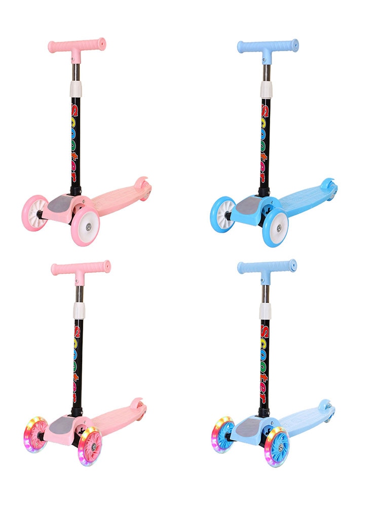 3 Wiel Kick Scooter Vouwen Kinderen Scooters Verstelbare Met Knipperende Wielen Voor Kinderen Leeftijd 2 Tot 8 Roller